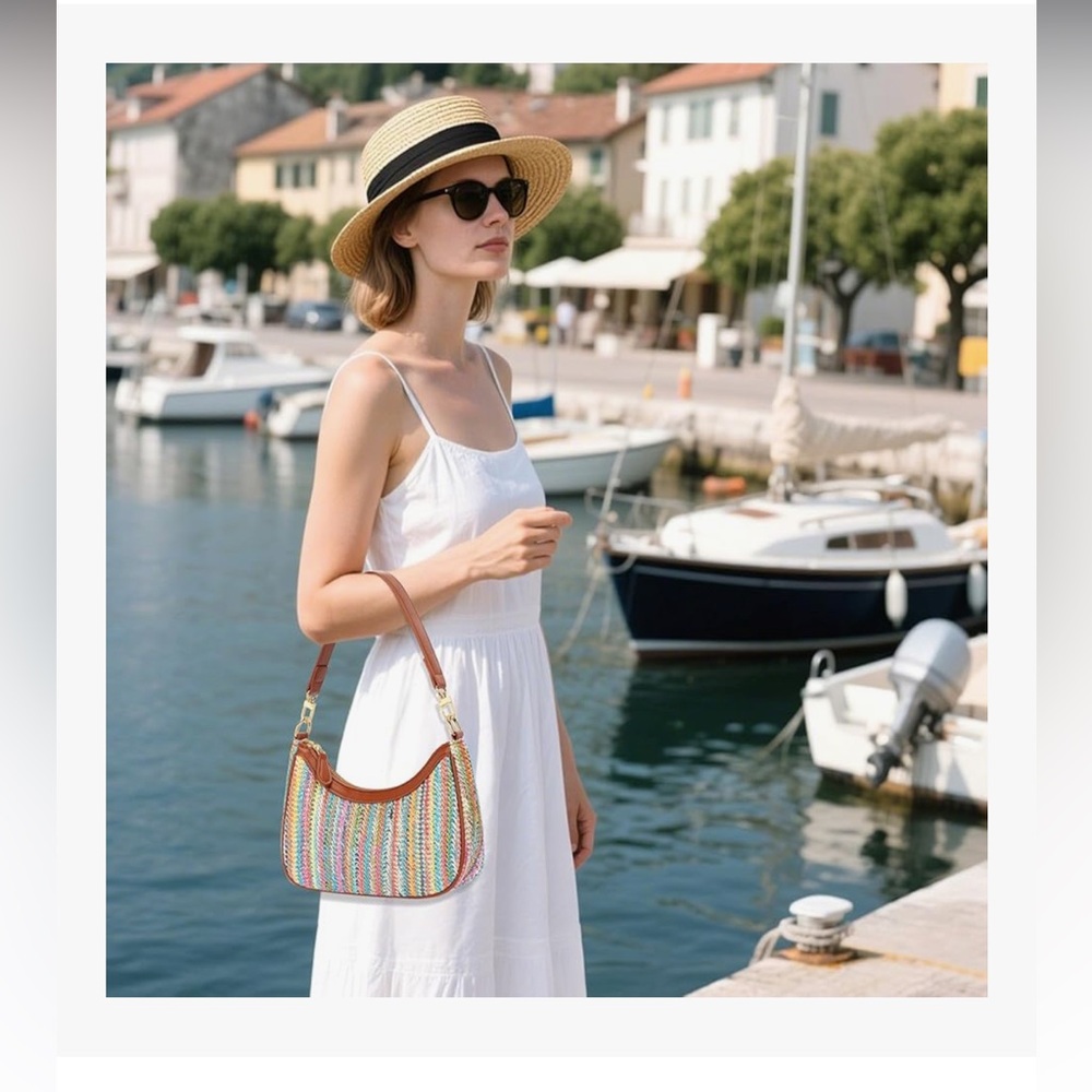 🆕 Shoulder Bag for Women Cute Hobo Purses and Handbags Retro Clutch Purse - Picture 3 of 7